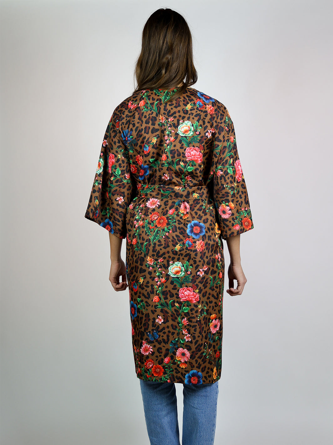 LEOPARD BLOSSOM ROBE
