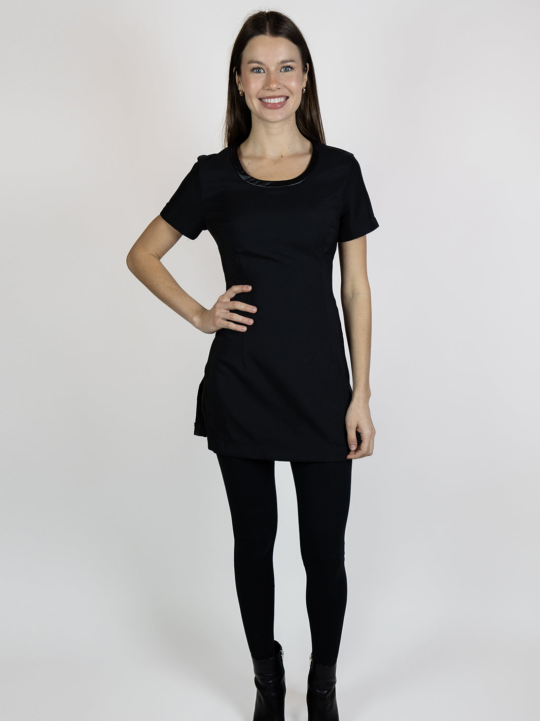 SCOOP NECK TUNIC - BLEACH RESISTANT