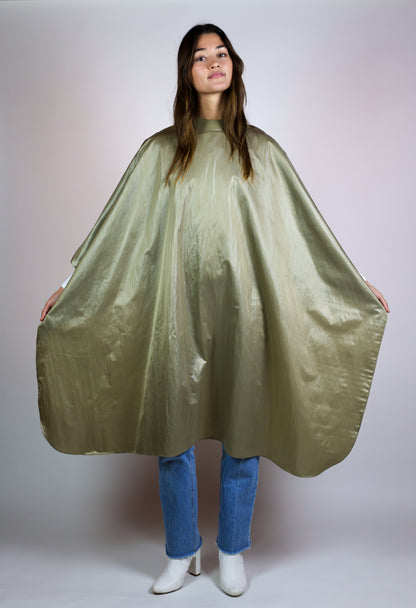 A DURALUXE LIQUID CHAMPAGNE MIST SILICONE COLLAR CAPE CUSTOM BRANDING