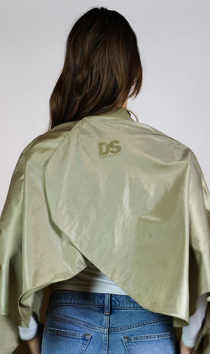 A DURALUXE LIQUID CHAMPAGNE MIST SILICONE COLLAR CAPE CUSTOM BRANDING