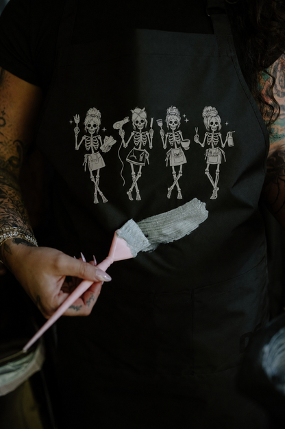 HAIRSTYLIST SKELETON WATERPROOF APRON