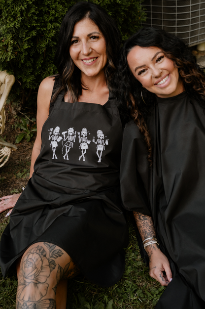 HAIRSTYLIST SKELETON WATERPROOF APRON