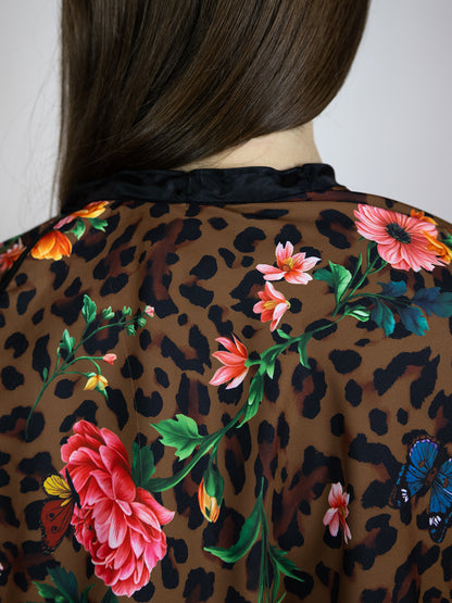 A LEOPARD BLOSSOM CAPE CUSTOM BRANDING