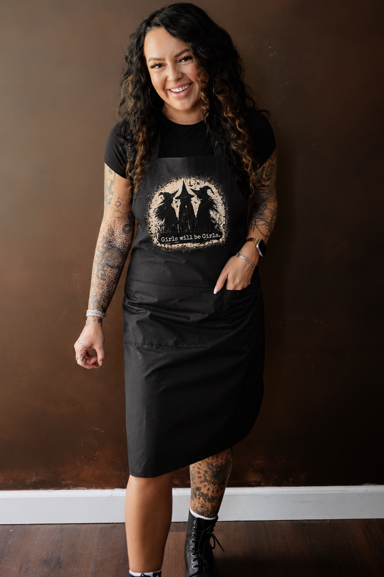 GIRLS WILL BE GIRLS WATERPROOF APRON
