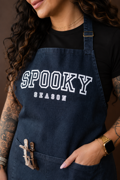 SPOOKY SEASON DENIM APRON