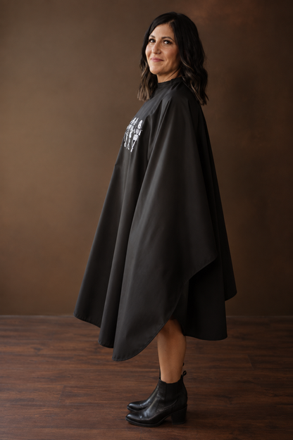 HAIRSTYLIST SKELETONS WATERPROOF CAPE