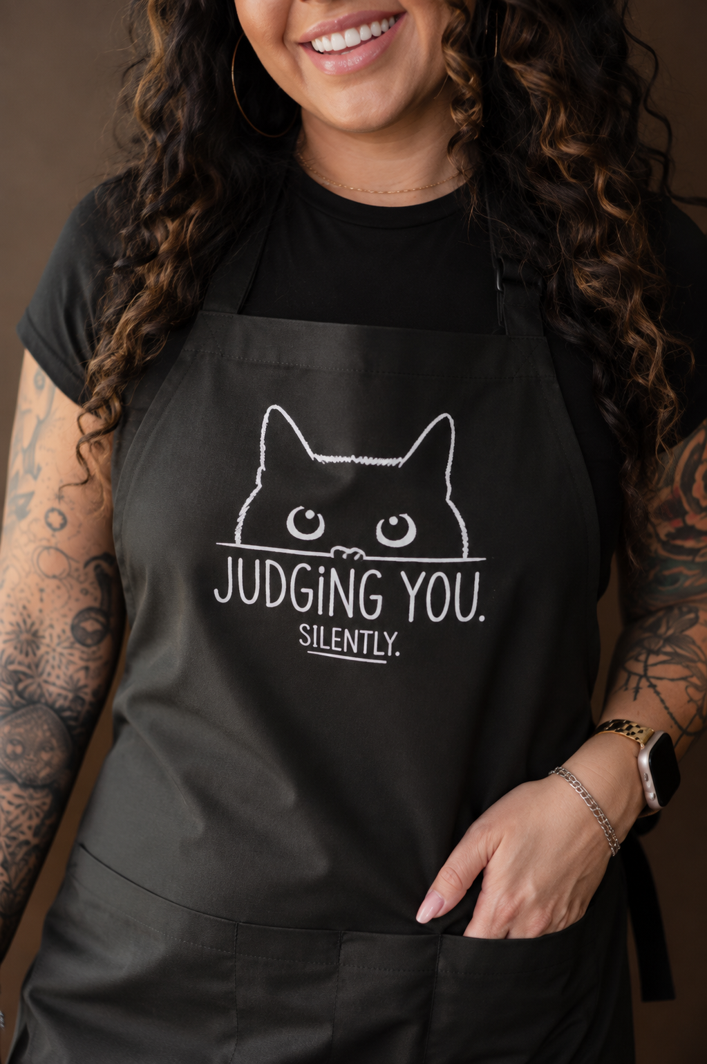 JUDGING YOU SILENTLY WATERPROOF APRON