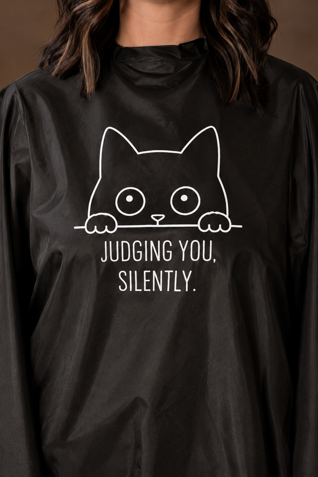 JUDGING YOU SILENTLY WATERPROOF CAPE
