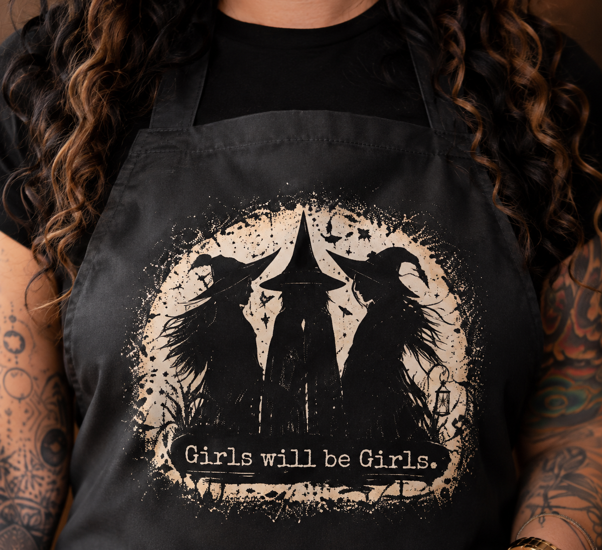 GIRLS WILL BE GIRLS WATERPROOF APRON
