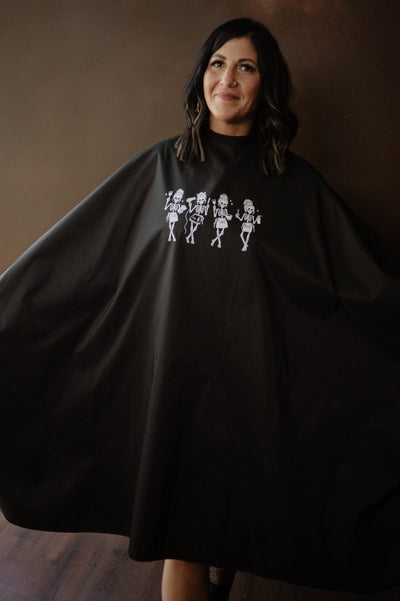 HAIRSTYLIST SKELETONS WATERPROOF CAPE
