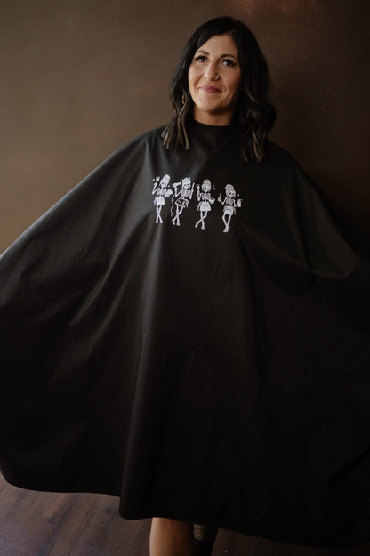 HAIRSTYLIST SKELETONS WATERPROOF CAPE