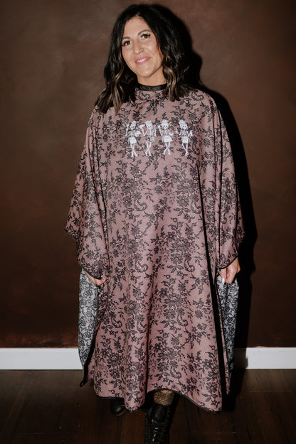 HAIRSTYLIST SKELETONS WATERPROOF MOULIN ROGUE CAPE