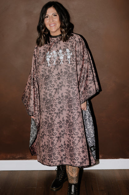 HAIRSTYLIST SKELETONS WATERPROOF MOULIN ROGUE CAPE