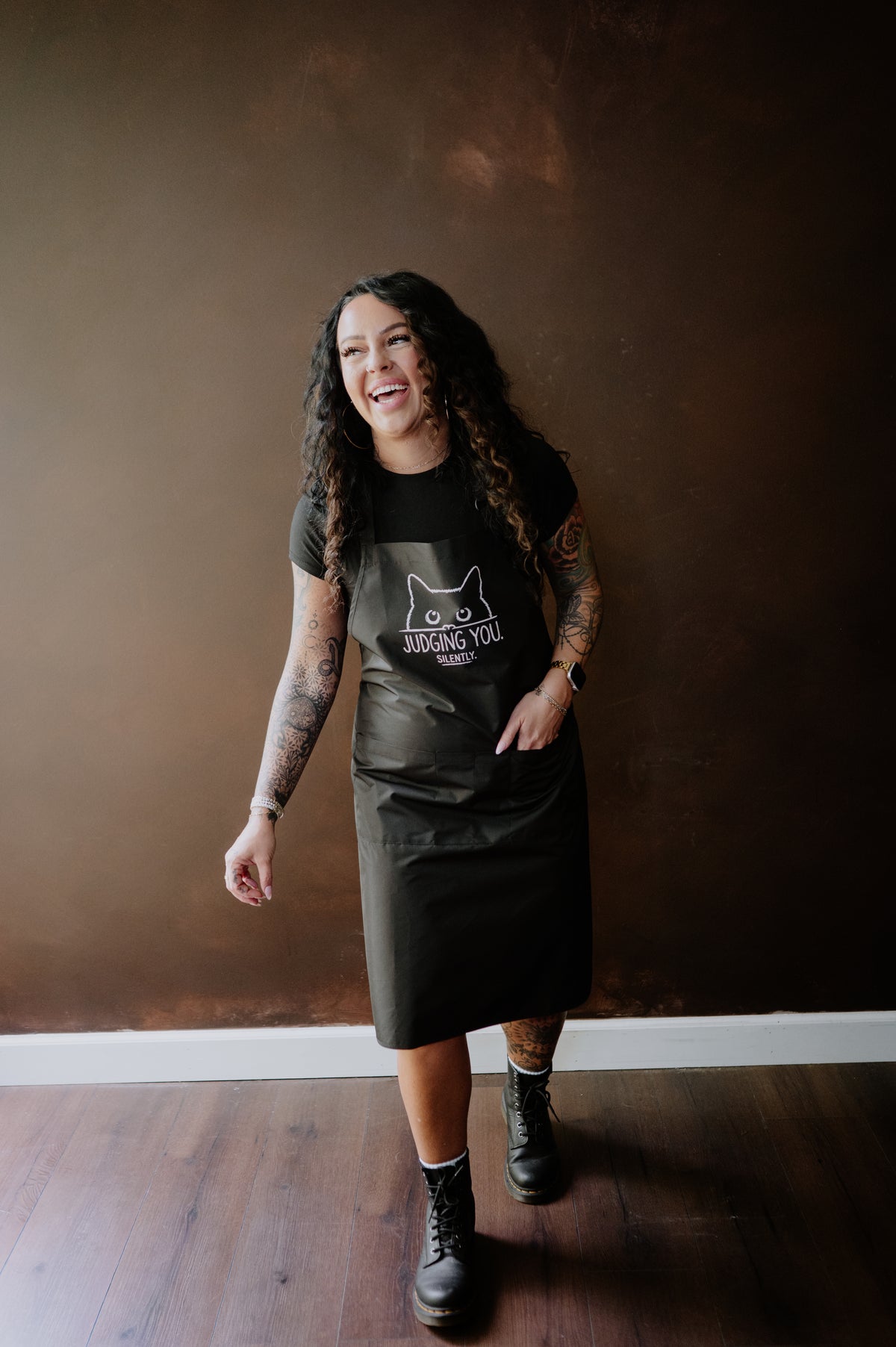 HAIRSTYLIST SKELETONS WATERPROOF APRON
