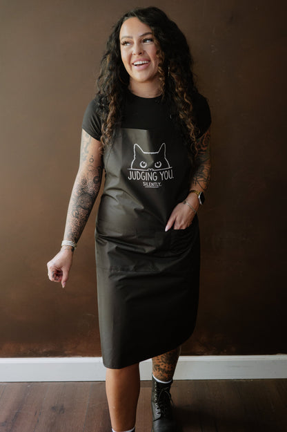 JUDGING YOU SILENTLY WATERPROOF APRON