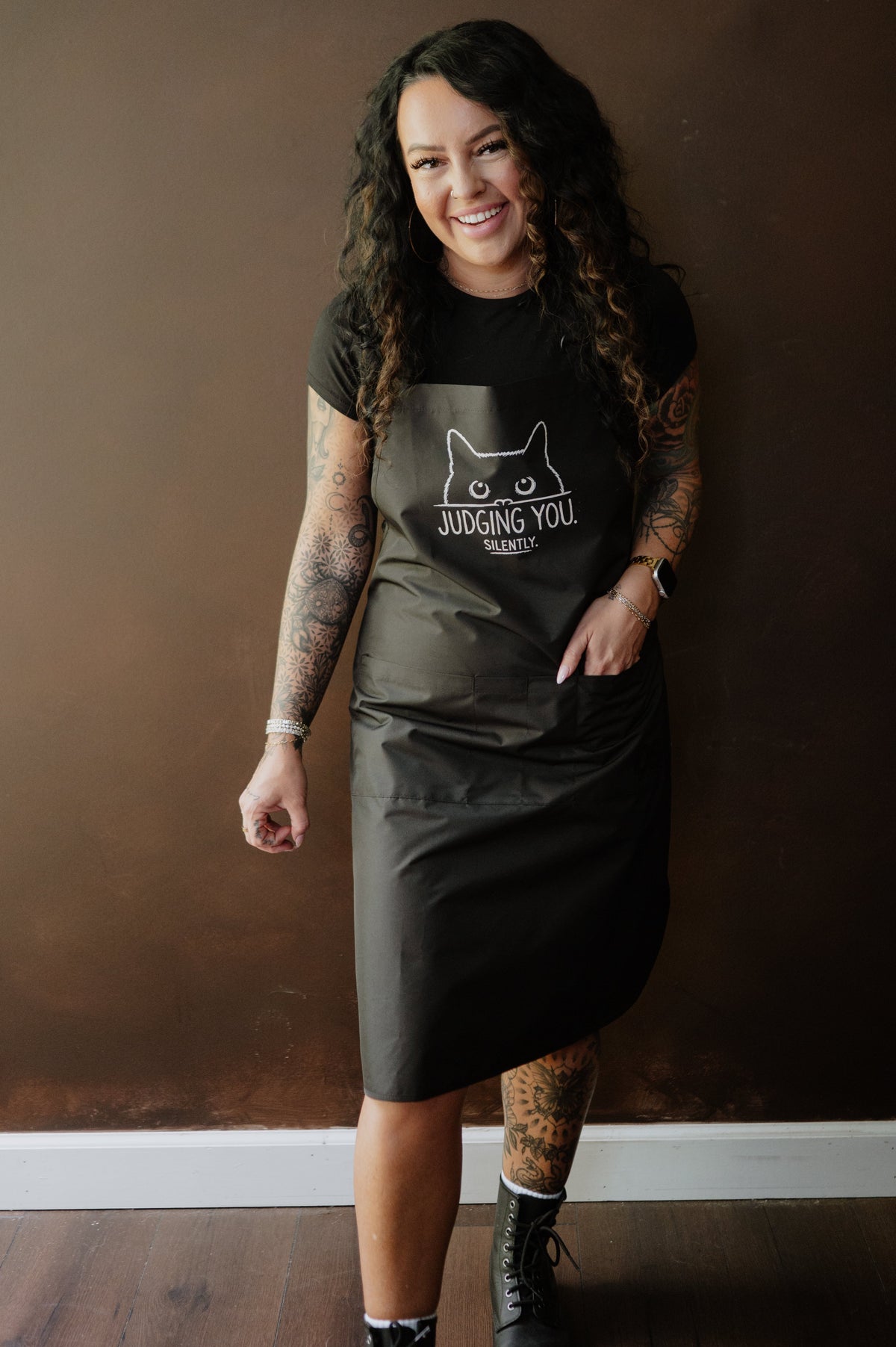 JUDGING YOU SILENTLY WATERPROOF APRON