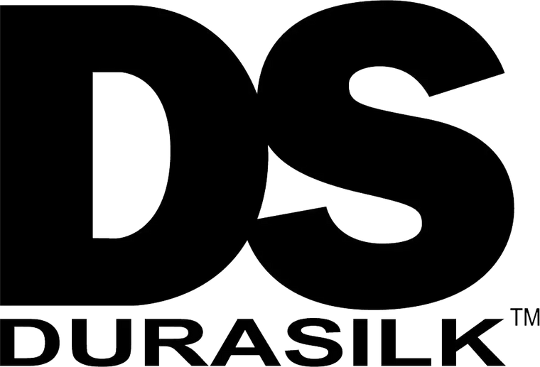 DuraSilk LTD company logo with a modern design in black and white