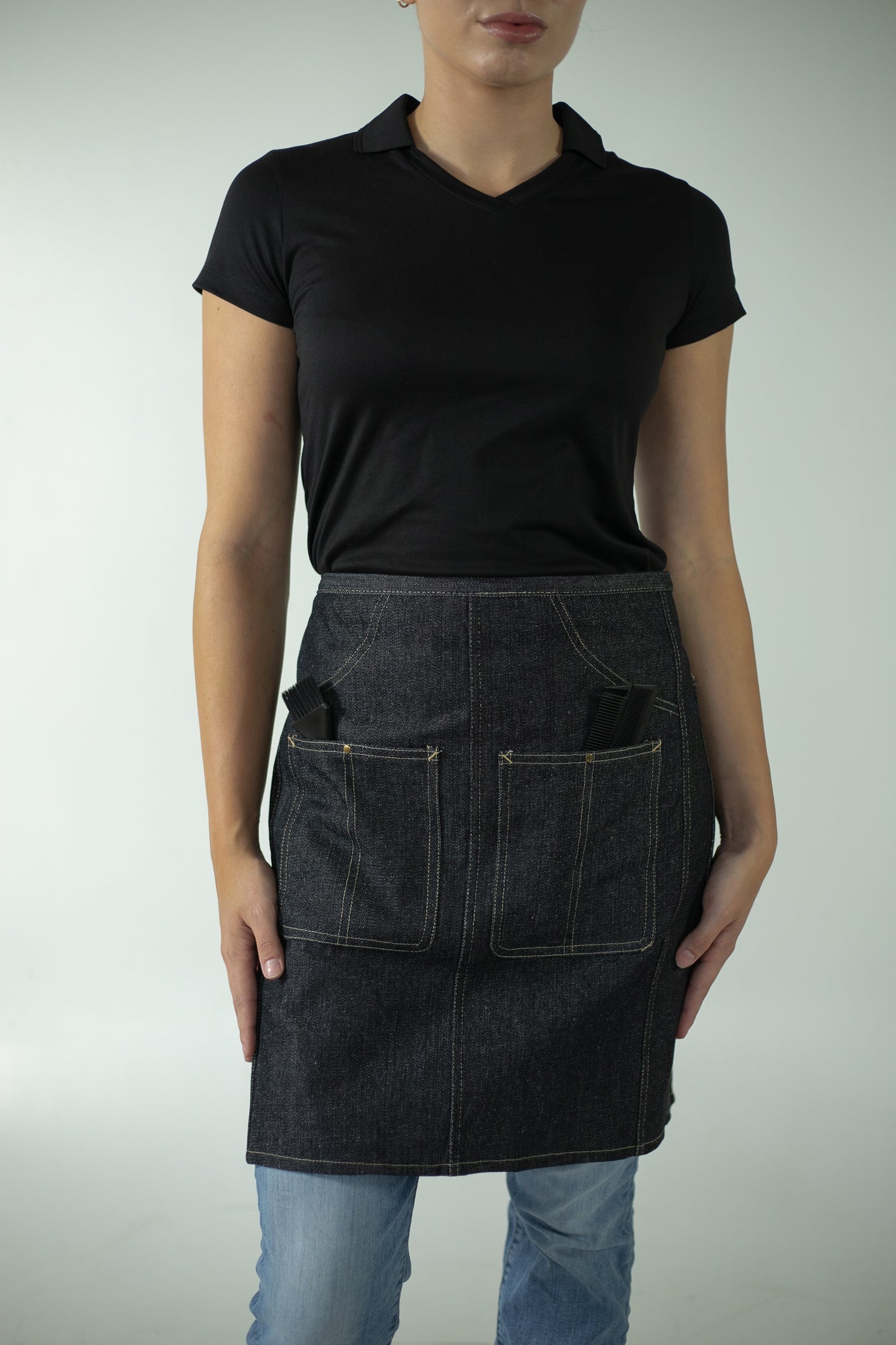 DS DropTop Apron™ in Dark Wash Denim