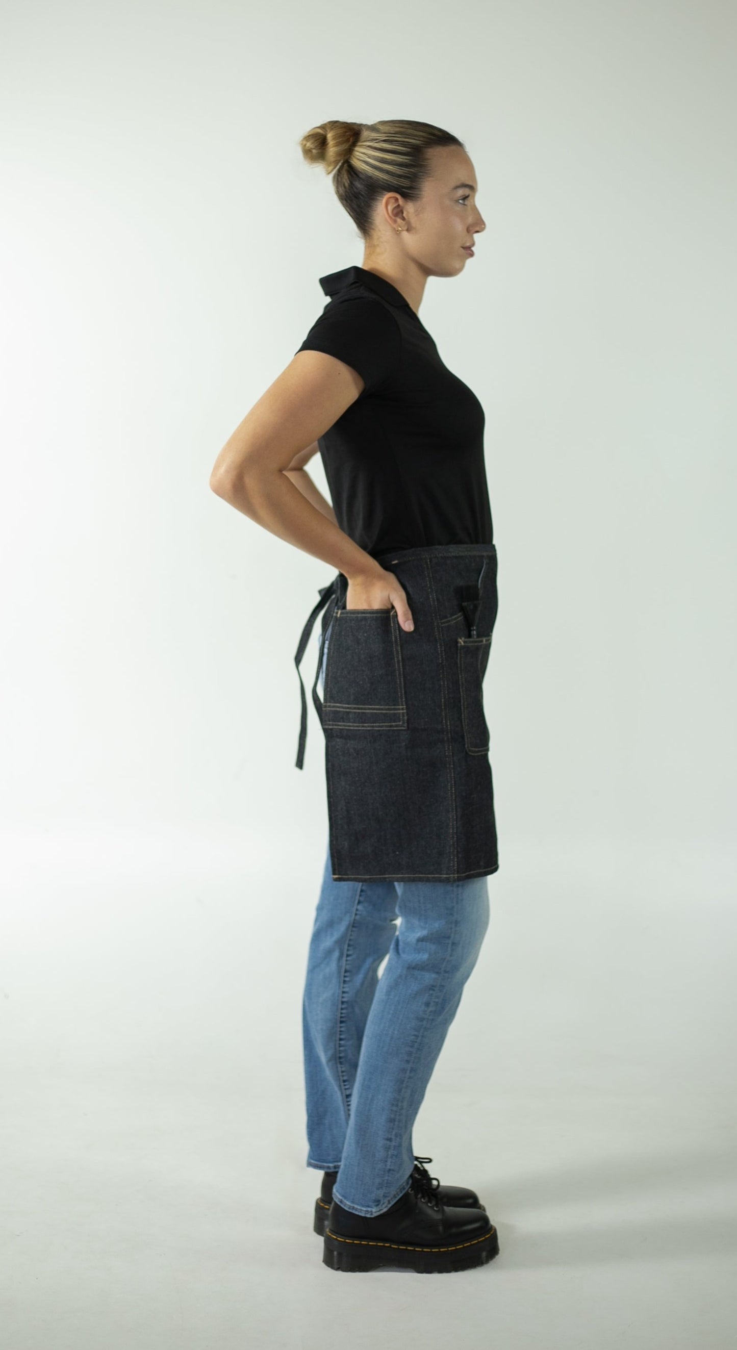 DS DropTop Apron™ in Dark Wash Denim