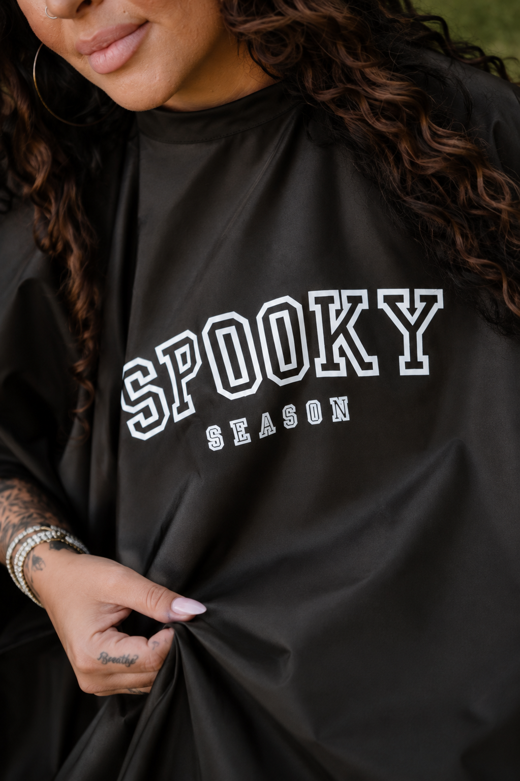 SPOOKY SEASON WATERPROOF CAPE